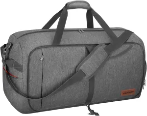 Canway 115L Travel Duffel Bag, Foldable Weekender Bag with Shoes Compartment for Men Women Water-proof & Tear Resistant