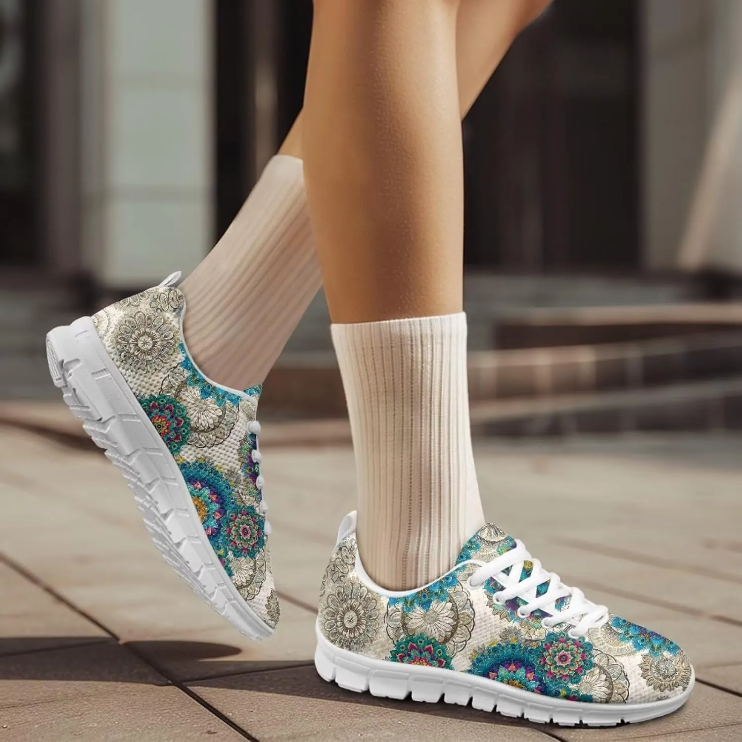 Casual Lace Up Sneakers for Women Men Sport Athletic Tennis Breathable Running Shoes