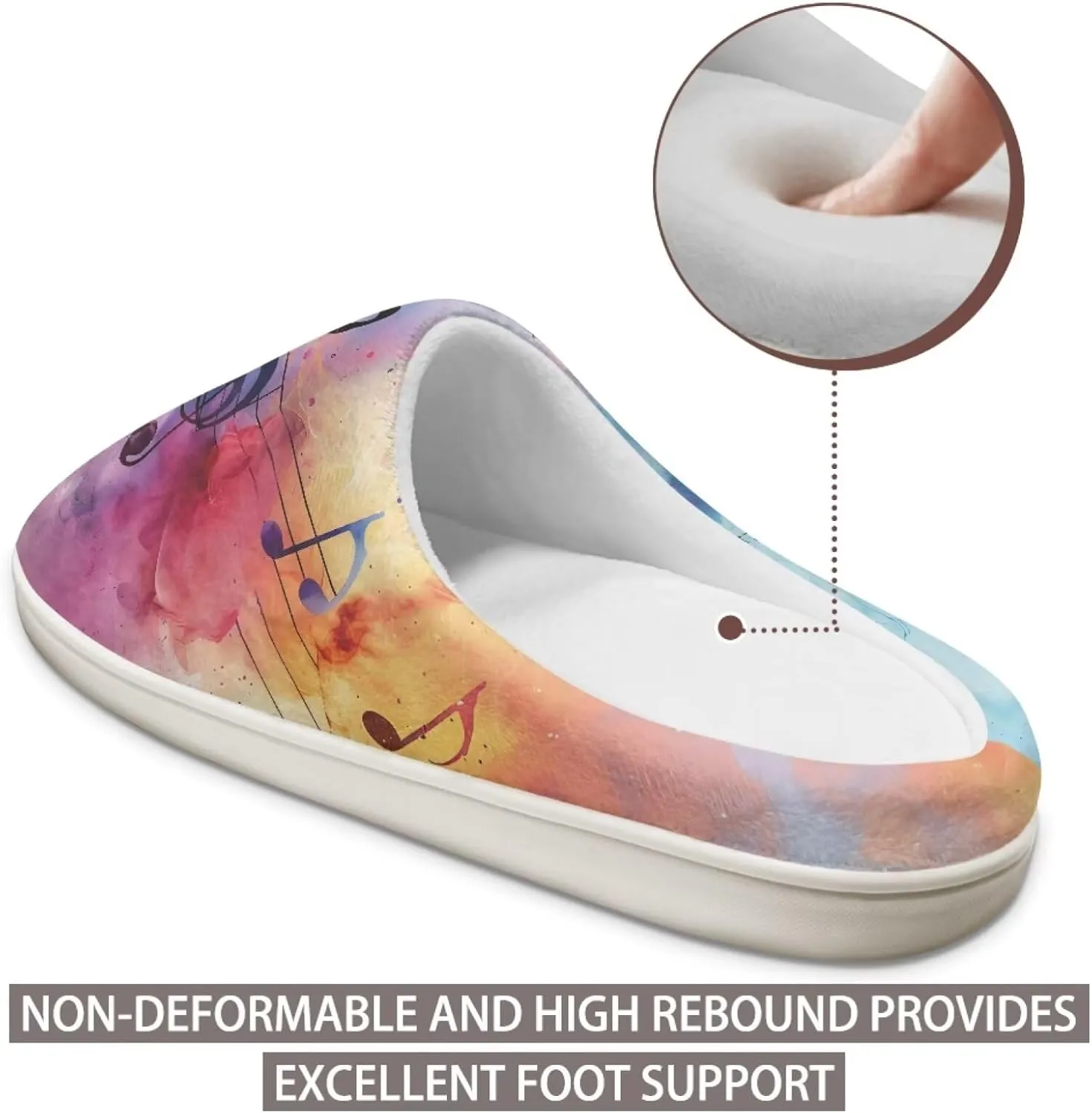 chaqlin House Slipper Universe Fuzzy Sandals for Men Women Furry Bedroom Anti Skid Thick Sole Slippers Casual Outdoor Shoes