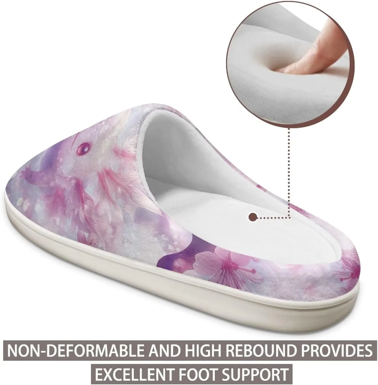 chaqlin House Slippers for Women Fuzzy Sandals Thick Sole Memory Foam Furry Lightweight Winter Outdoor Slip Resistant Causal Fuzzy Slipper Shoes