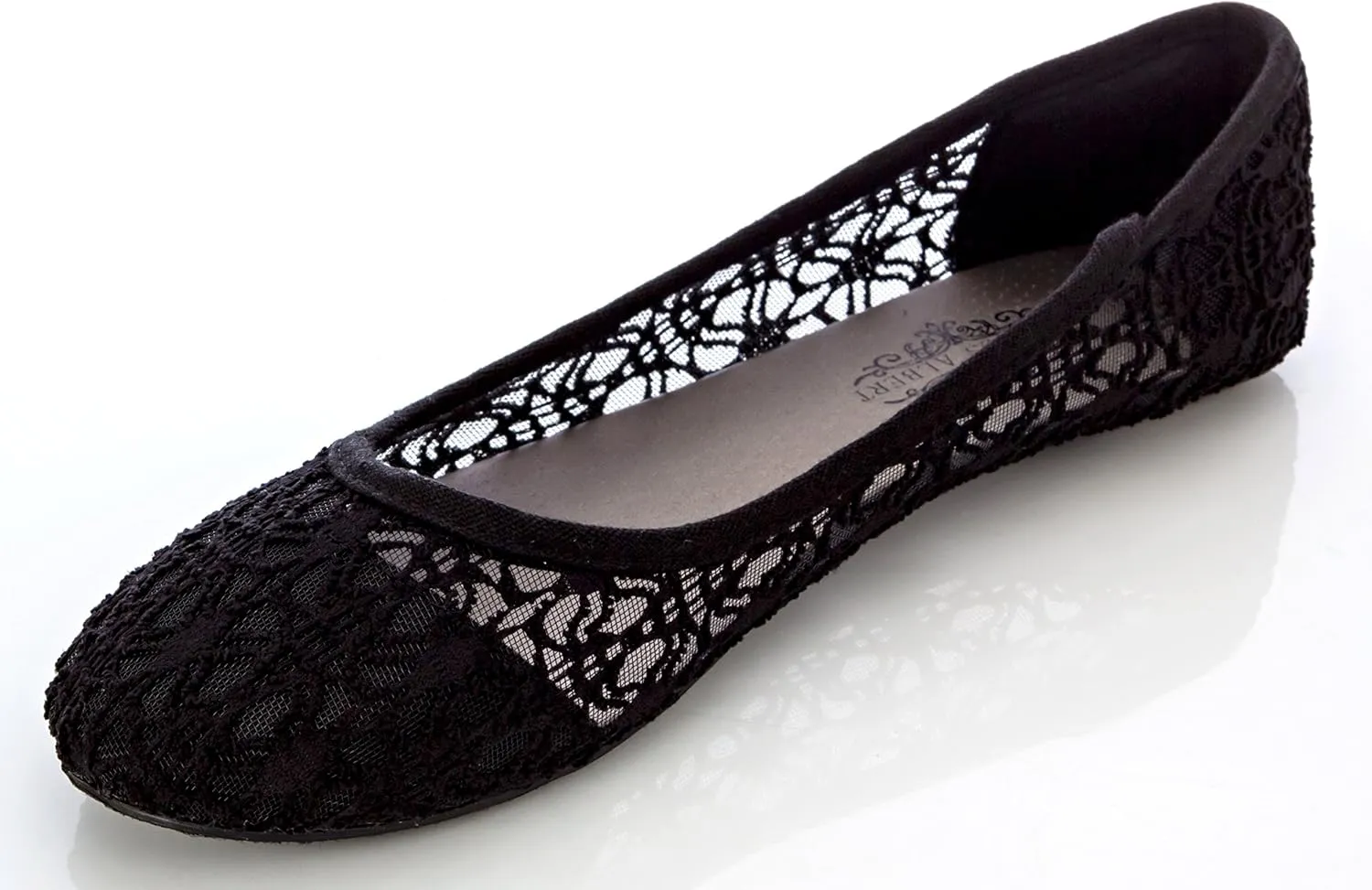 Charles Albert Women's Breathable Crochet Lace Ballet Flat