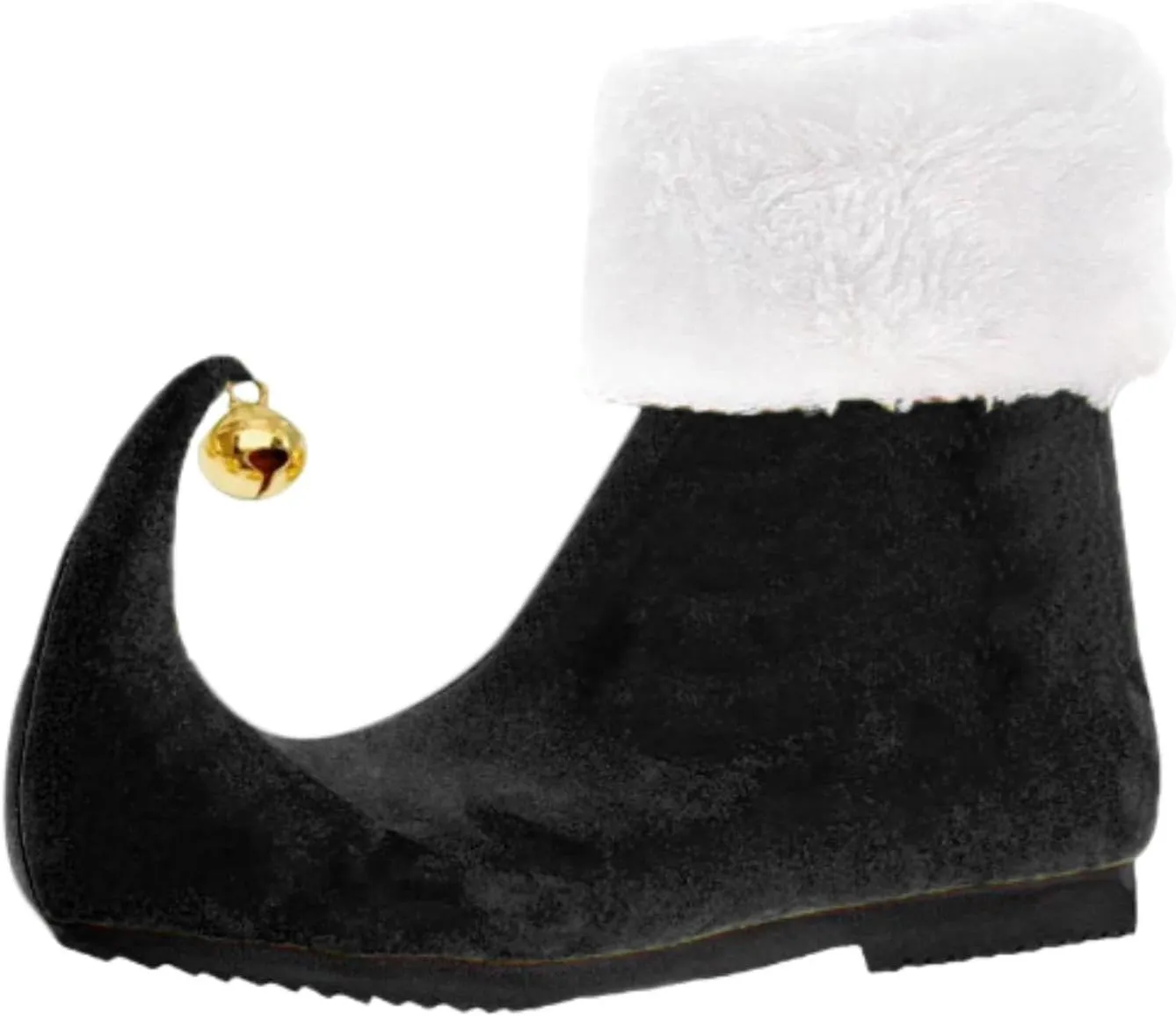 Christmas Elf Shoes Cozy Footwear for Holiday Costume Events, Black, 48