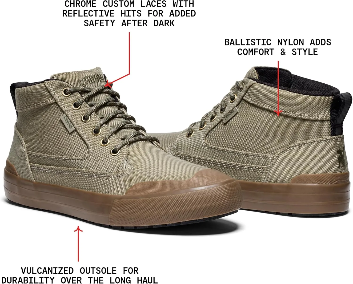 Chrome Industries 415 Nylon Boot for Men & Women – Water-Resistant Boots for Work & Casual Days