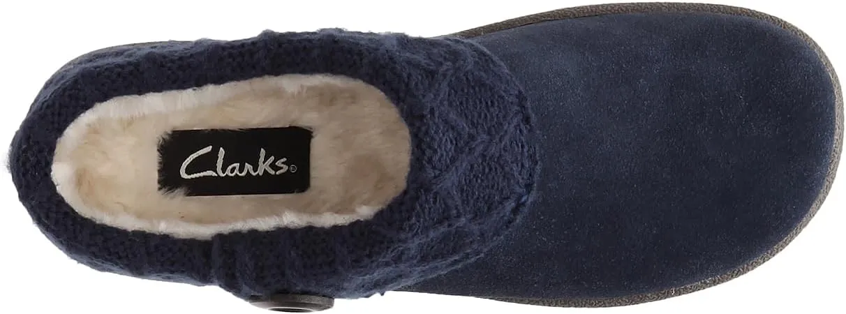 Clarks Angelina Women's Knitted Collar Clog Slipper