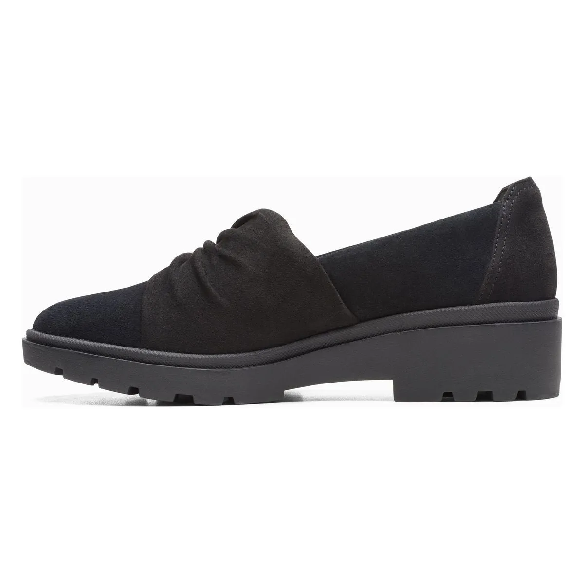 Clarks Calla Style Slip On Women's Loafer in Black