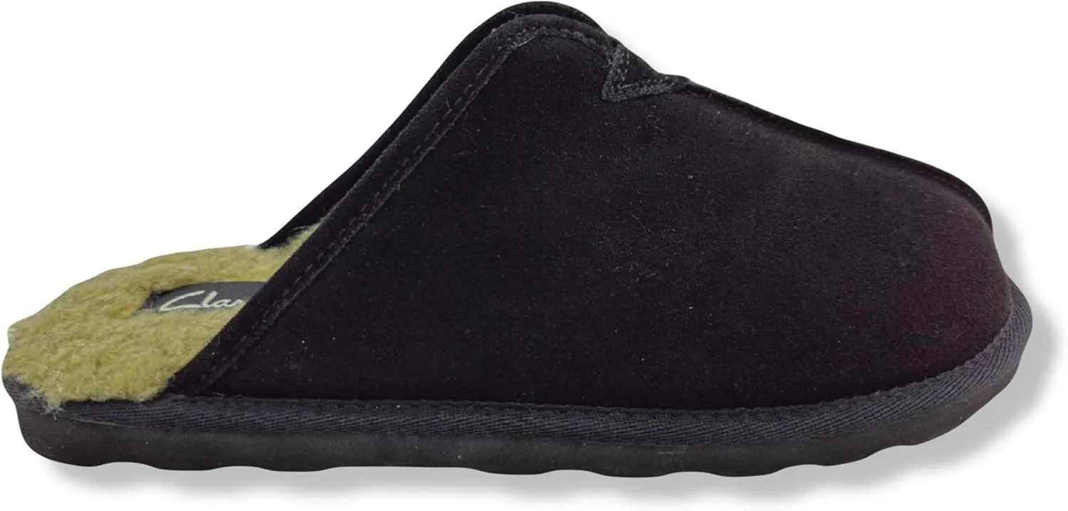 Clarks Men's, Plush Fur Scuff Slipper