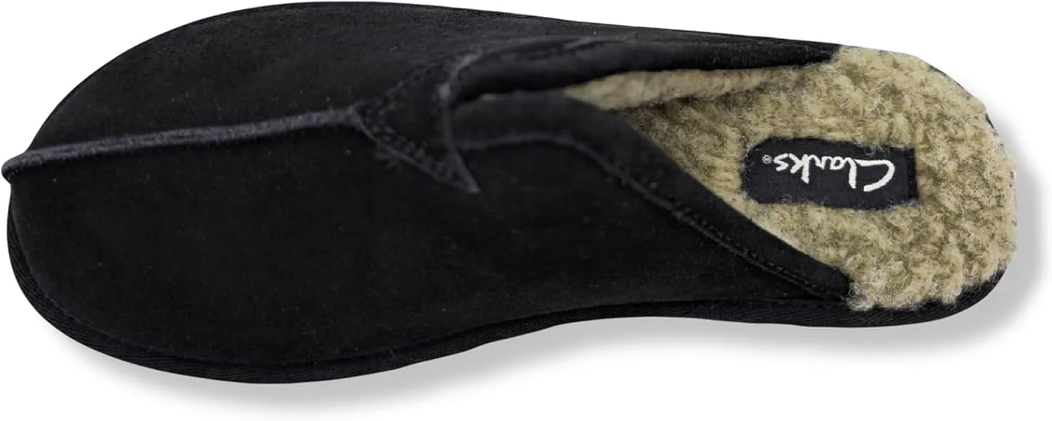 Clarks Men's, Plush Fur Scuff Slipper