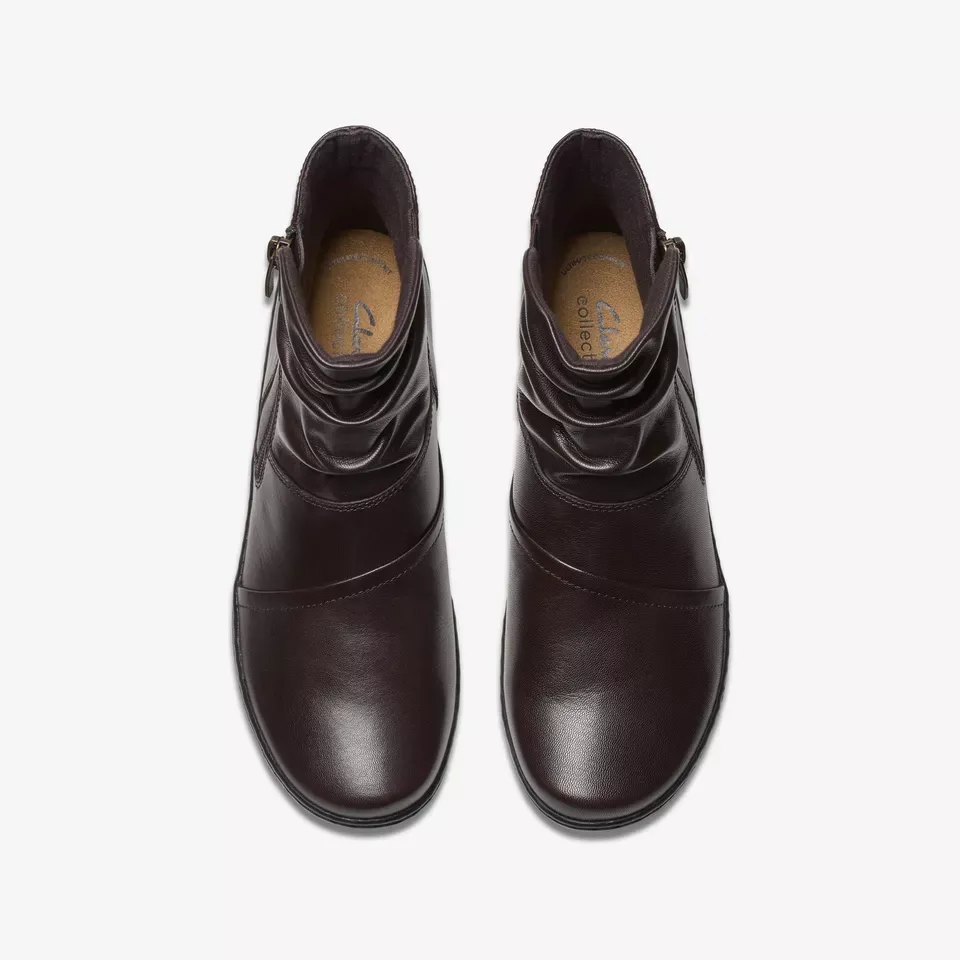 Clarks Women's Cora Pace Black | Chocolate Leather
