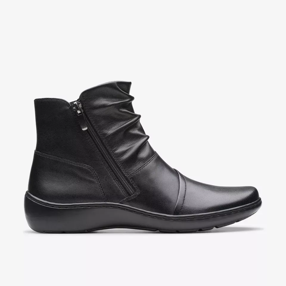 Clarks Women's Cora Pace Black | Chocolate Leather
