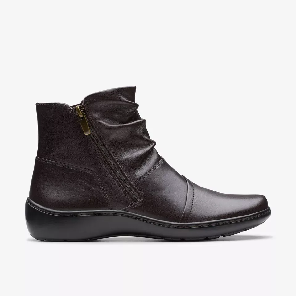 Clarks Women's Cora Pace Black | Chocolate Leather