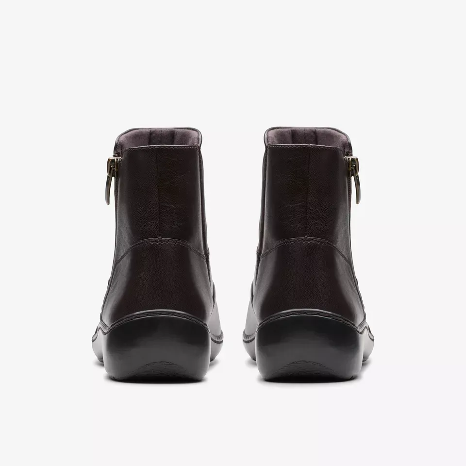 Clarks Women's Cora Pace Black | Chocolate Leather