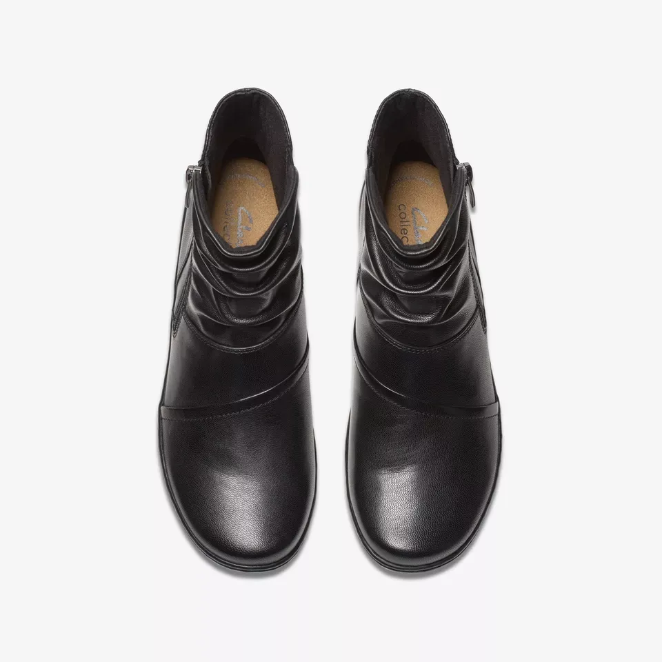 Clarks Women's Cora Pace Black | Chocolate Leather