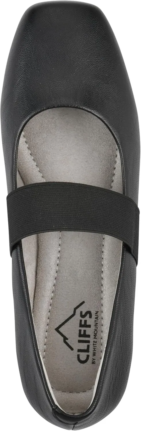 CLIFFS BY WHITE MOUNTAIN Women's Besimi Cushioned Mary Jane Flat