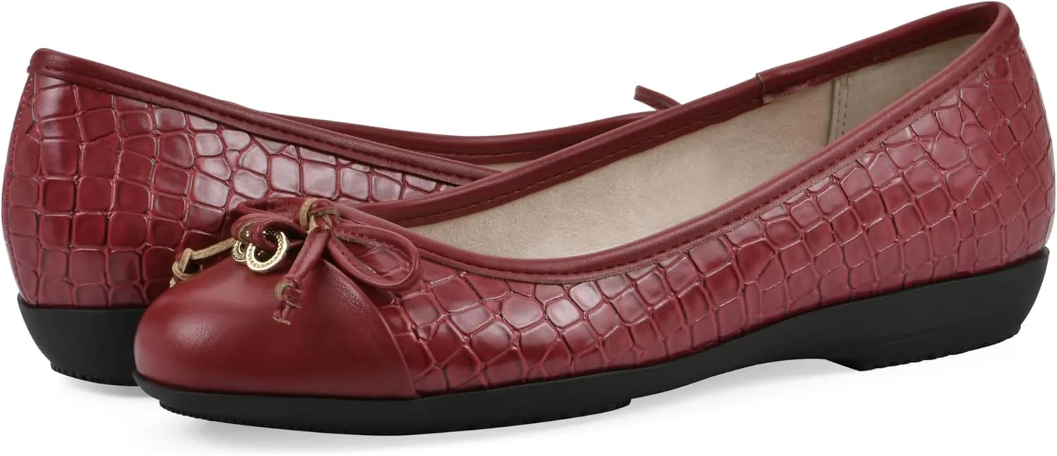 CLIFFS BY WHITE MOUNTAIN Women's Careen Cushioned Ballet Flat
