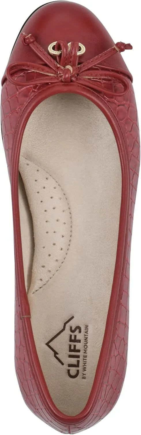 CLIFFS BY WHITE MOUNTAIN Women's Careen Cushioned Ballet Flat