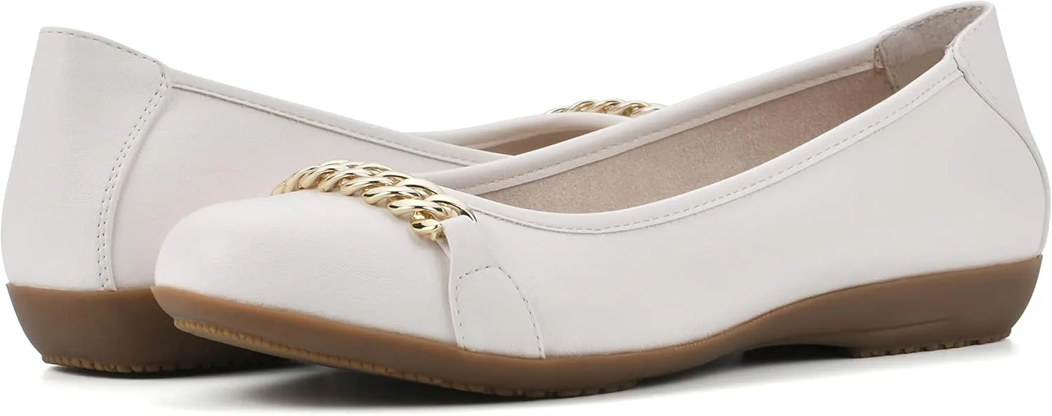 CLIFFS BY WHITE MOUNTAIN Women's Charmed Cushioned Ballet Flat