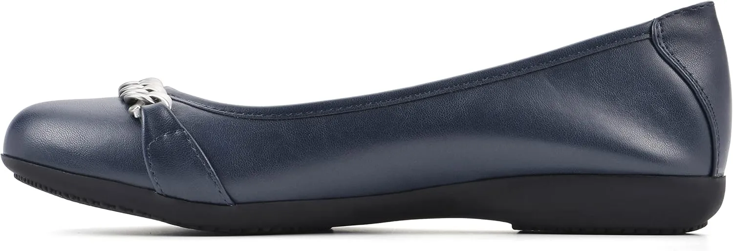 CLIFFS BY WHITE MOUNTAIN Women's Charmed Cushioned Ballet Flat