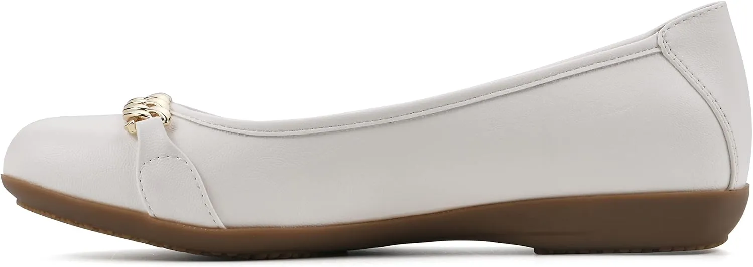 CLIFFS BY WHITE MOUNTAIN Women's Charmed Cushioned Ballet Flat