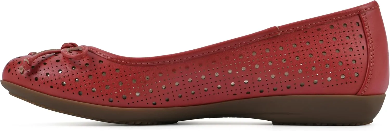 CLIFFS BY WHITE MOUNTAIN Women's Cheryl Cushioned Ballet Flat