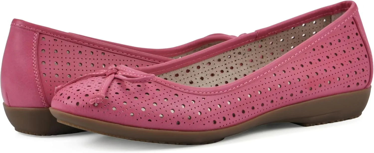 CLIFFS BY WHITE MOUNTAIN Women's Cheryl Cushioned Ballet Flat