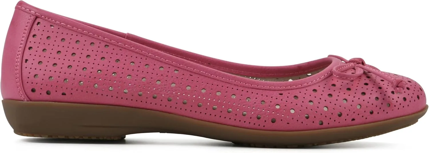 CLIFFS BY WHITE MOUNTAIN Women's Cheryl Cushioned Ballet Flat