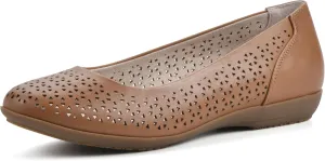 CLIFFS BY WHITE MOUNTAIN Women's Cindy Cushioned Ballet Flat
