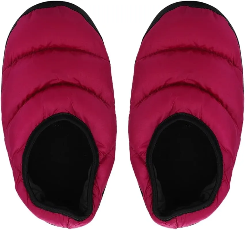 Closed Back Down Slippers Socks Camper Camping Slipper Loafers Winter Insulated Moccasin House Shoes Slippers for Women Men