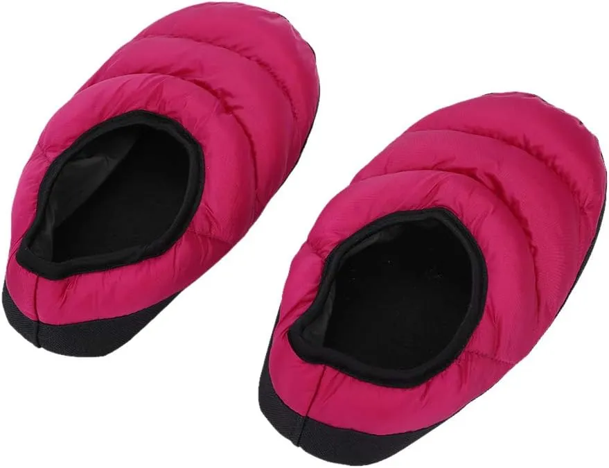 Closed Back Down Slippers Socks Camper Camping Slipper Loafers Winter Insulated Moccasin House Shoes Slippers for Women Men