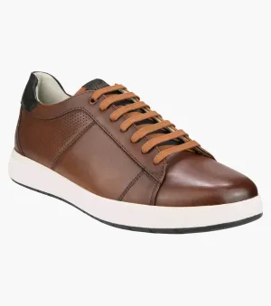 COGNAC SMOOTH-HEIST SNEAKER