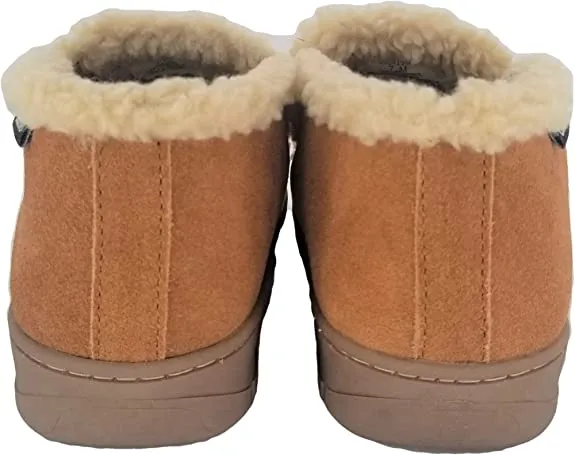 Cognac Tailored selection Door-to-door delivery Suede Leather Sherpa Outdoor Clarks Bootie Slippers Ankle Indoor Lined