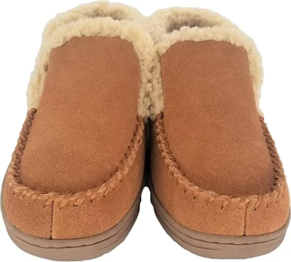 Cognac Tailored selection Door-to-door delivery Suede Leather Sherpa Outdoor Clarks Bootie Slippers Ankle Indoor Lined