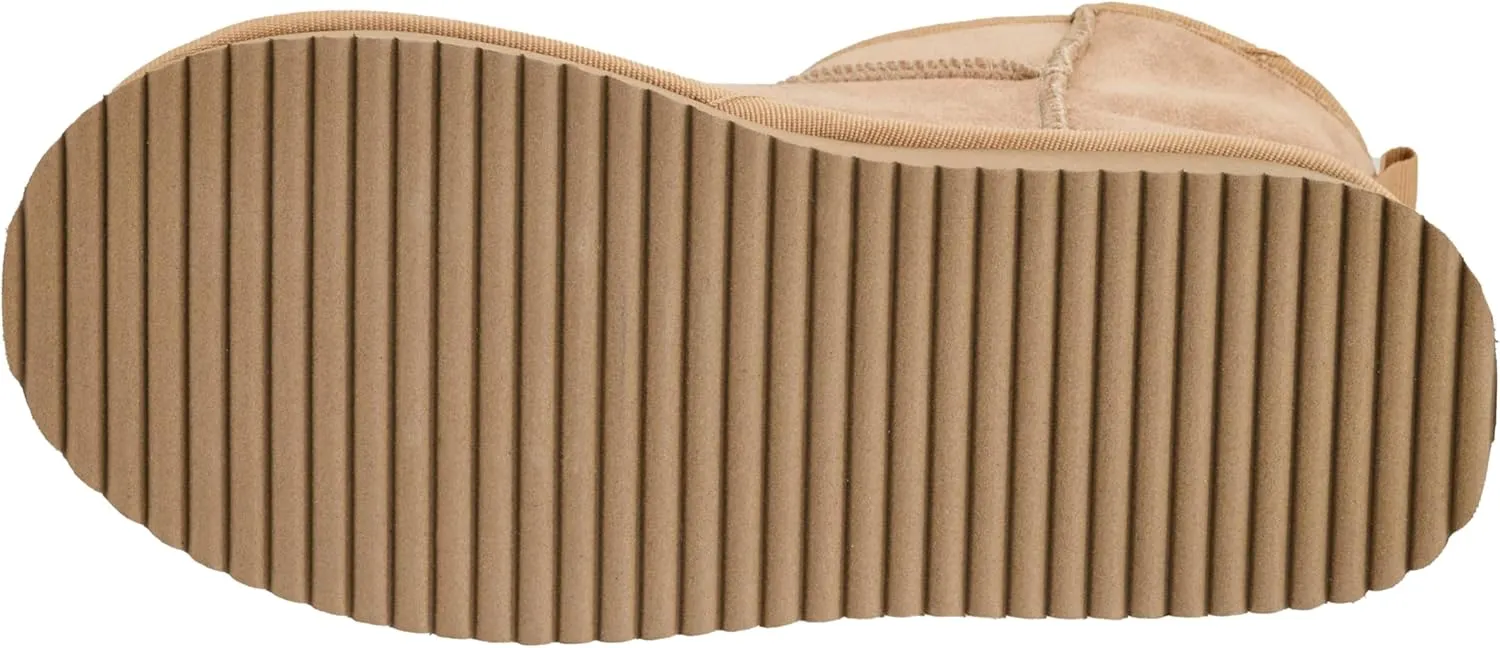 Corkys Footwear Room Service 1.75-Inch Platform Slipper Booties with Cushioned Insoles and Luxurious Faux Fur Lining - Cozy Fall/Winter Essential