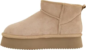 Corkys Footwear Room Service 1.75-Inch Platform Slipper Booties with Cushioned Insoles and Luxurious Faux Fur Lining - Cozy Fall/Winter Essential