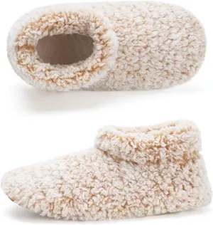 Cozylook Fuzzy Slippers for Women Indoor, Warm Bedroom Slip On Shoes, Winter Fluffy House Socks with Grippers, Cozy Christmas Gifts Unique