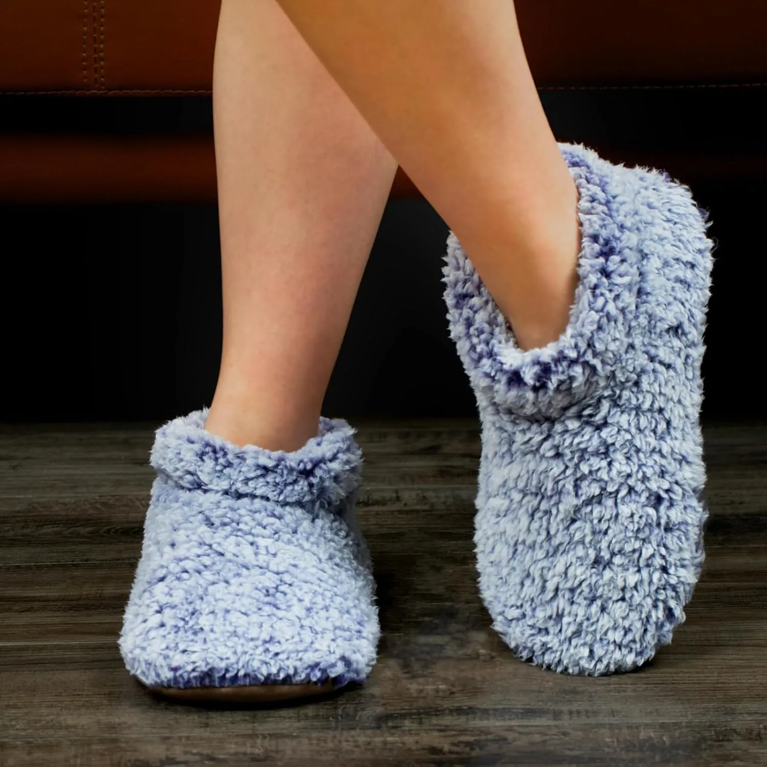 Cozylook Fuzzy Slippers for Women Indoor, Warm Bedroom Slip On Shoes, Winter Fluffy House Socks with Grippers, Cozy Christmas Gifts Unique