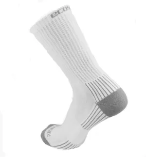 Crew with Arch Support Socks (9-11 (3 Pack), White/Gray)