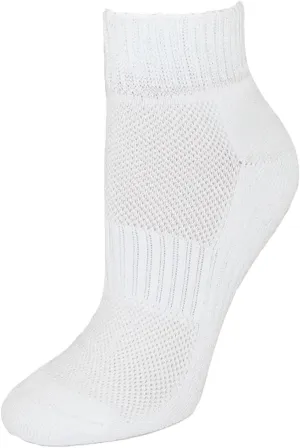 CTM® Women's Cotton Blend Arch Support Ankle Sock (Pack of 3)