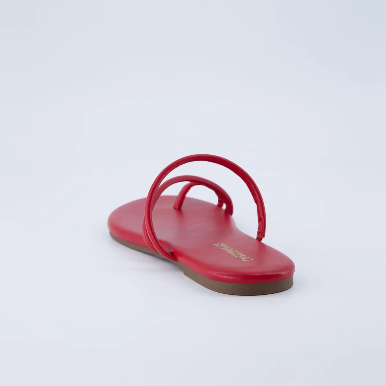 CUSHIONAIRE Resort Women’s Minimalist Strappy Sandals – Lightweight Summer Flat Sandals with Cushioned Footbed