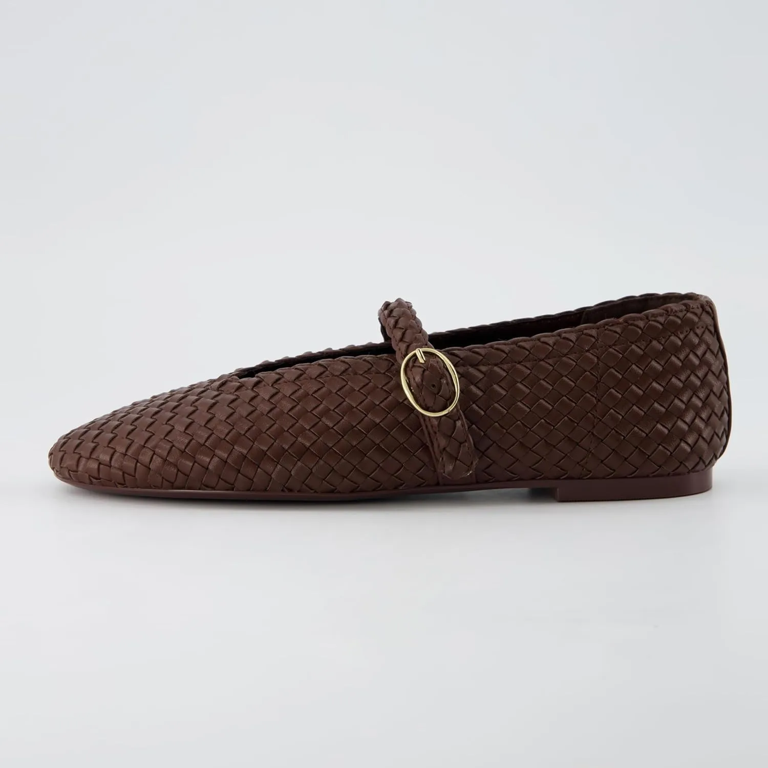 CUSHIONAIRE Women's Bistro Woven Mary Jane Flat  Memory Foam, Wide Widths Available
