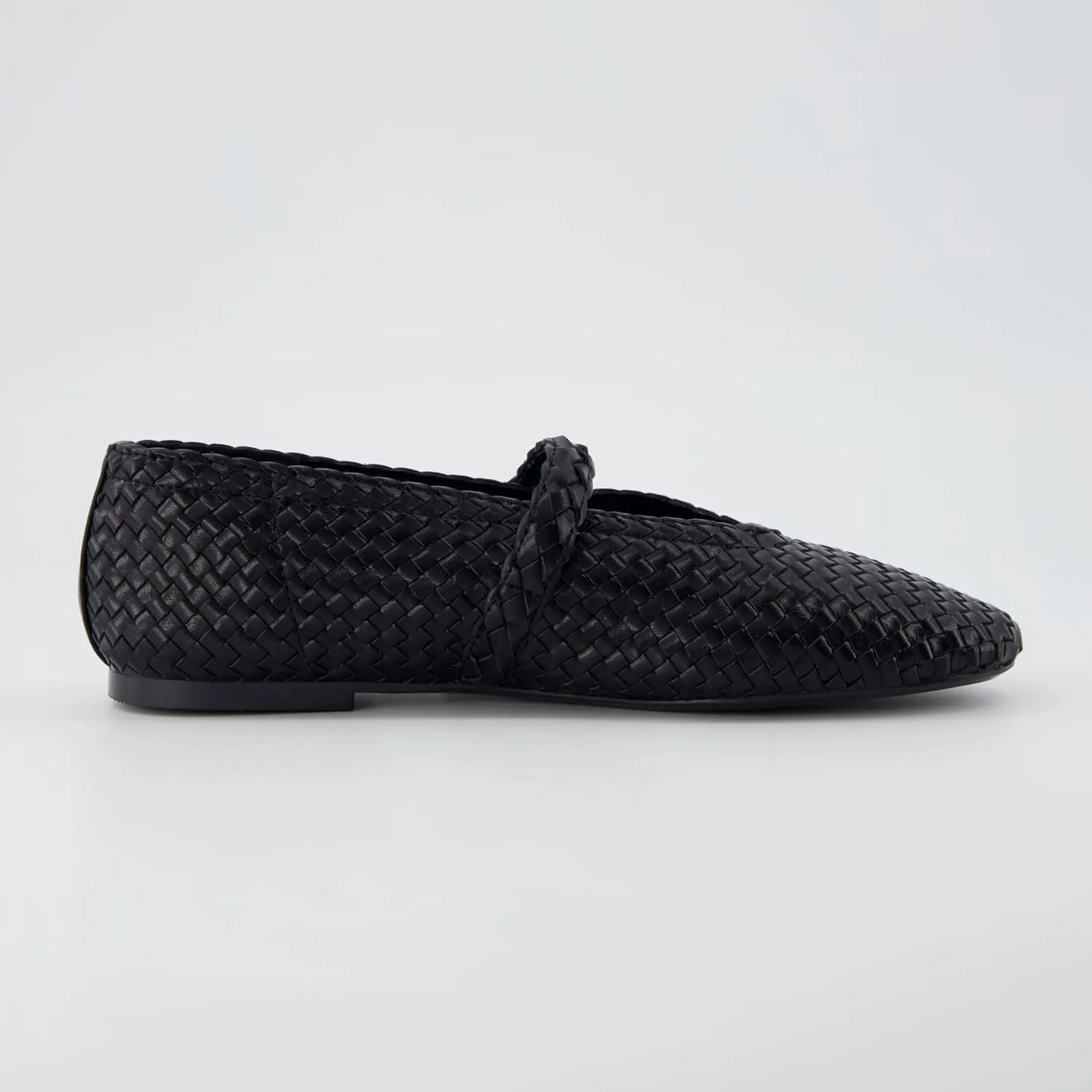 CUSHIONAIRE Women's Bistro Woven Mary Jane Flat  Memory Foam, Wide Widths Available