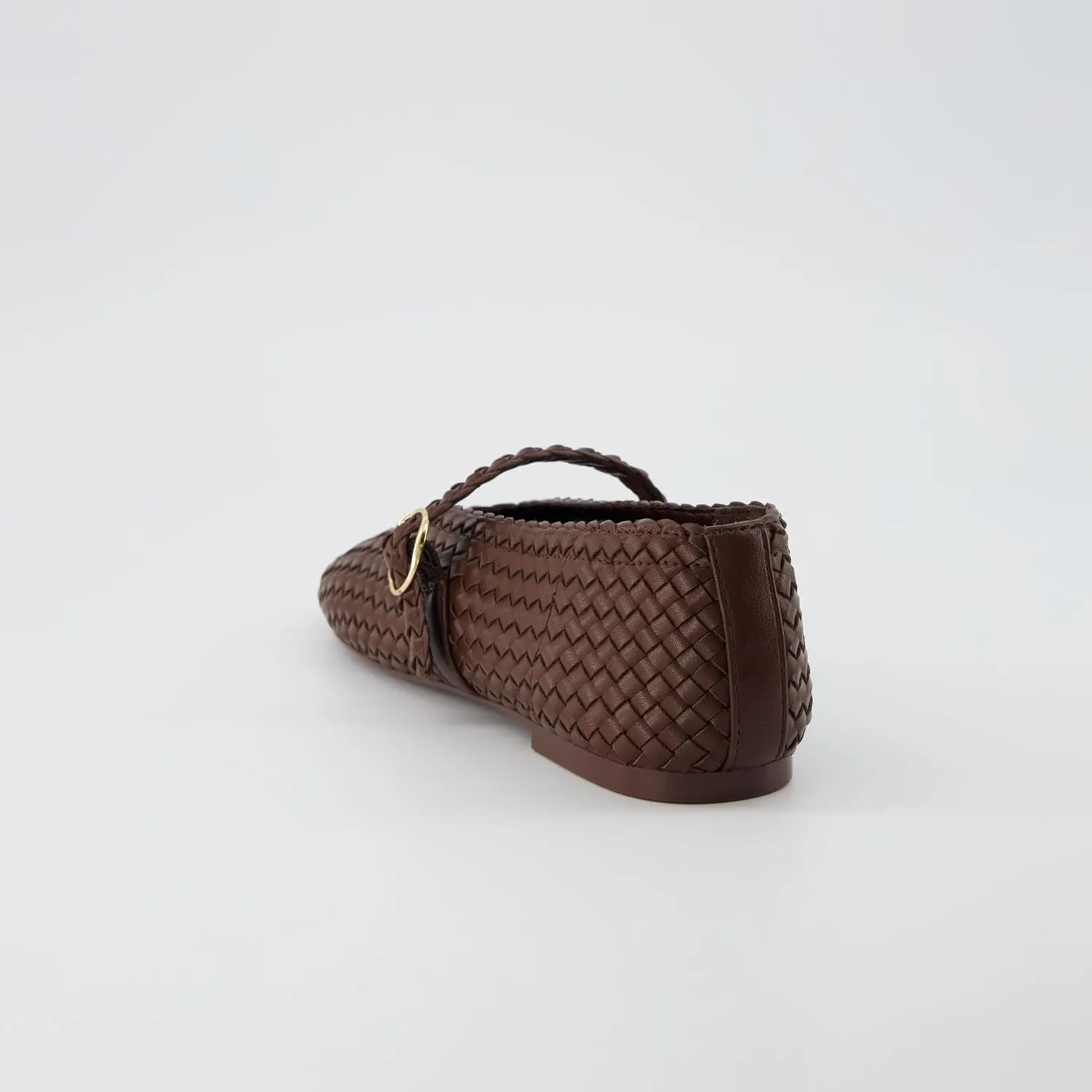 CUSHIONAIRE Women's Bistro Woven Mary Jane Flat  Memory Foam, Wide Widths Available