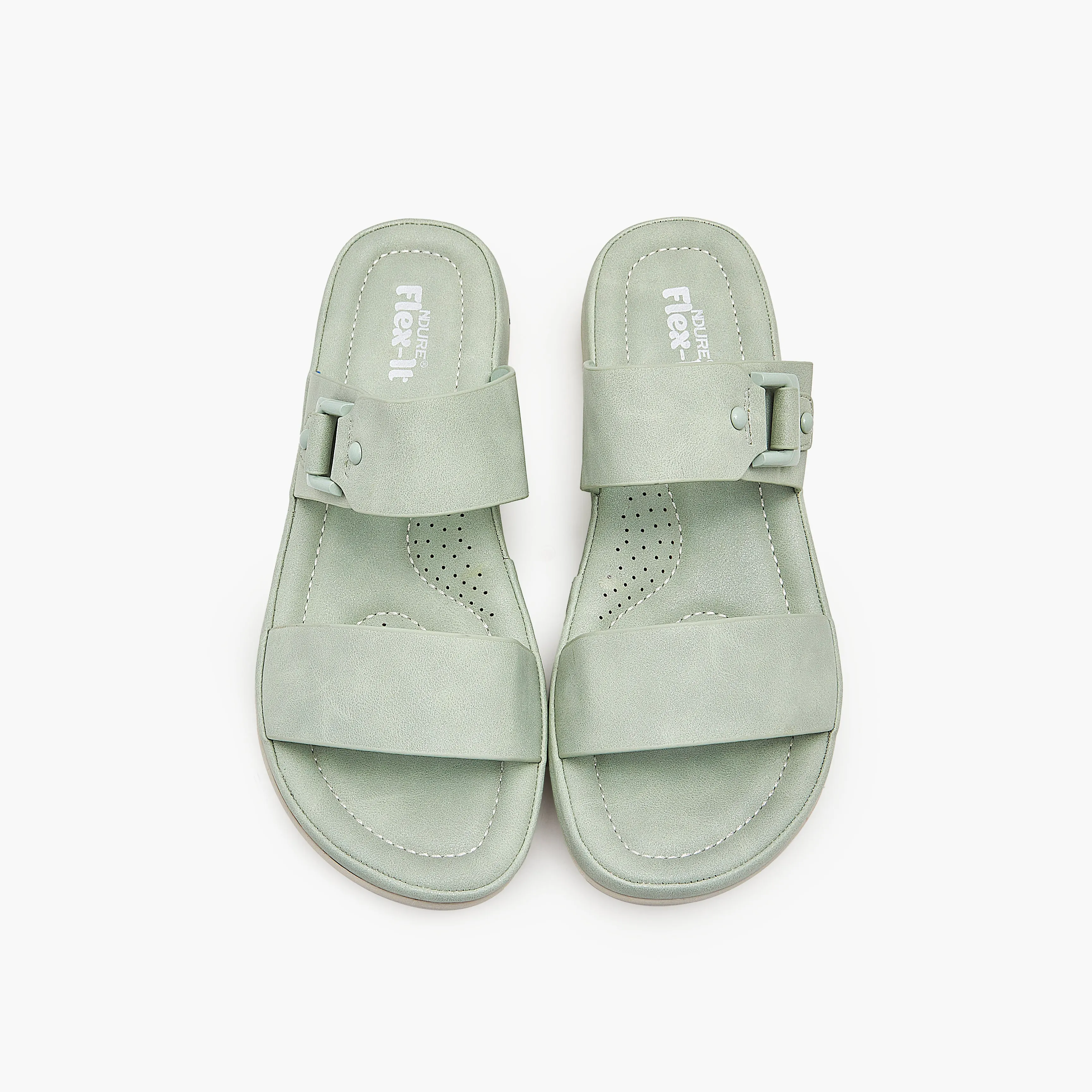 Cushioned Slides with Straps