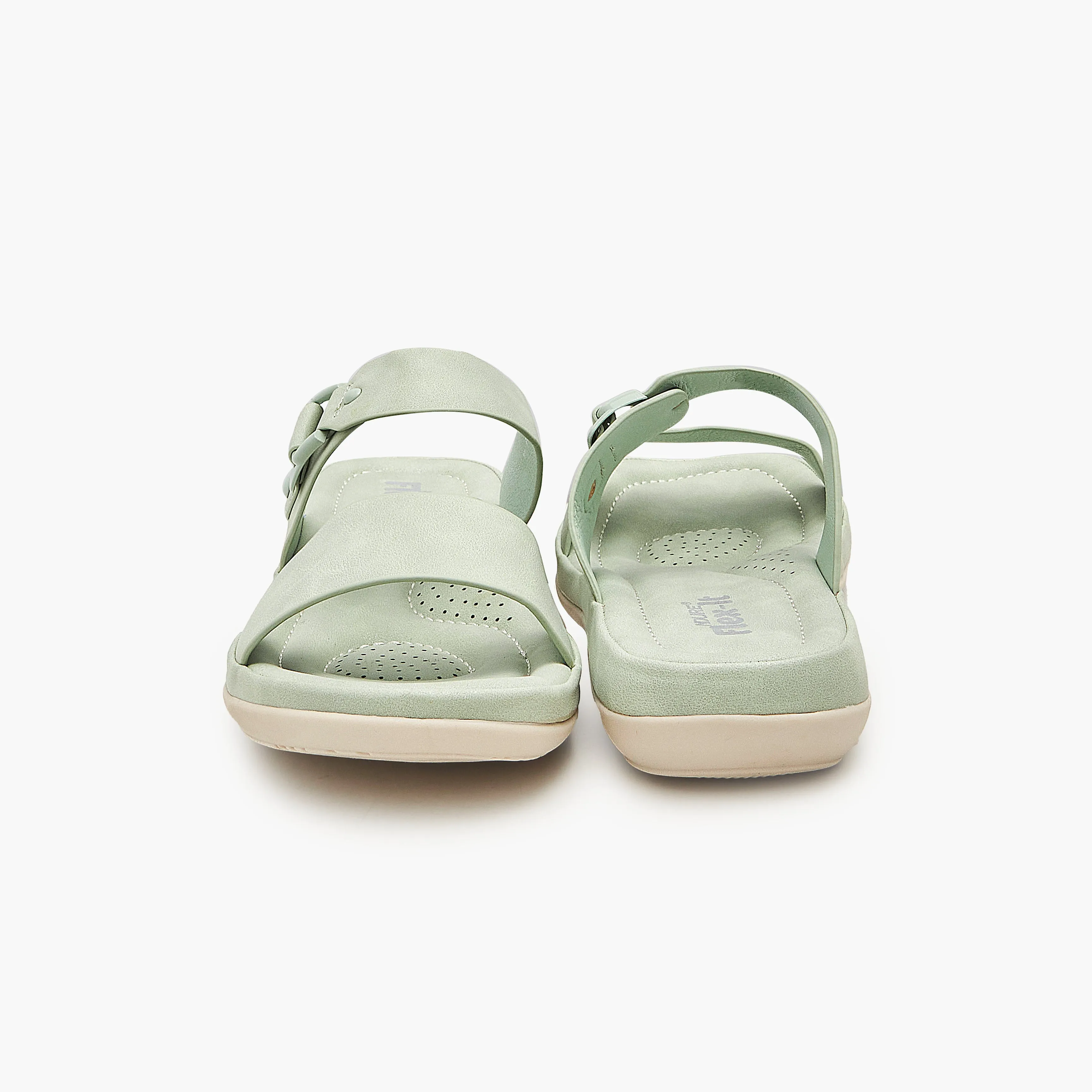 Cushioned Slides with Straps