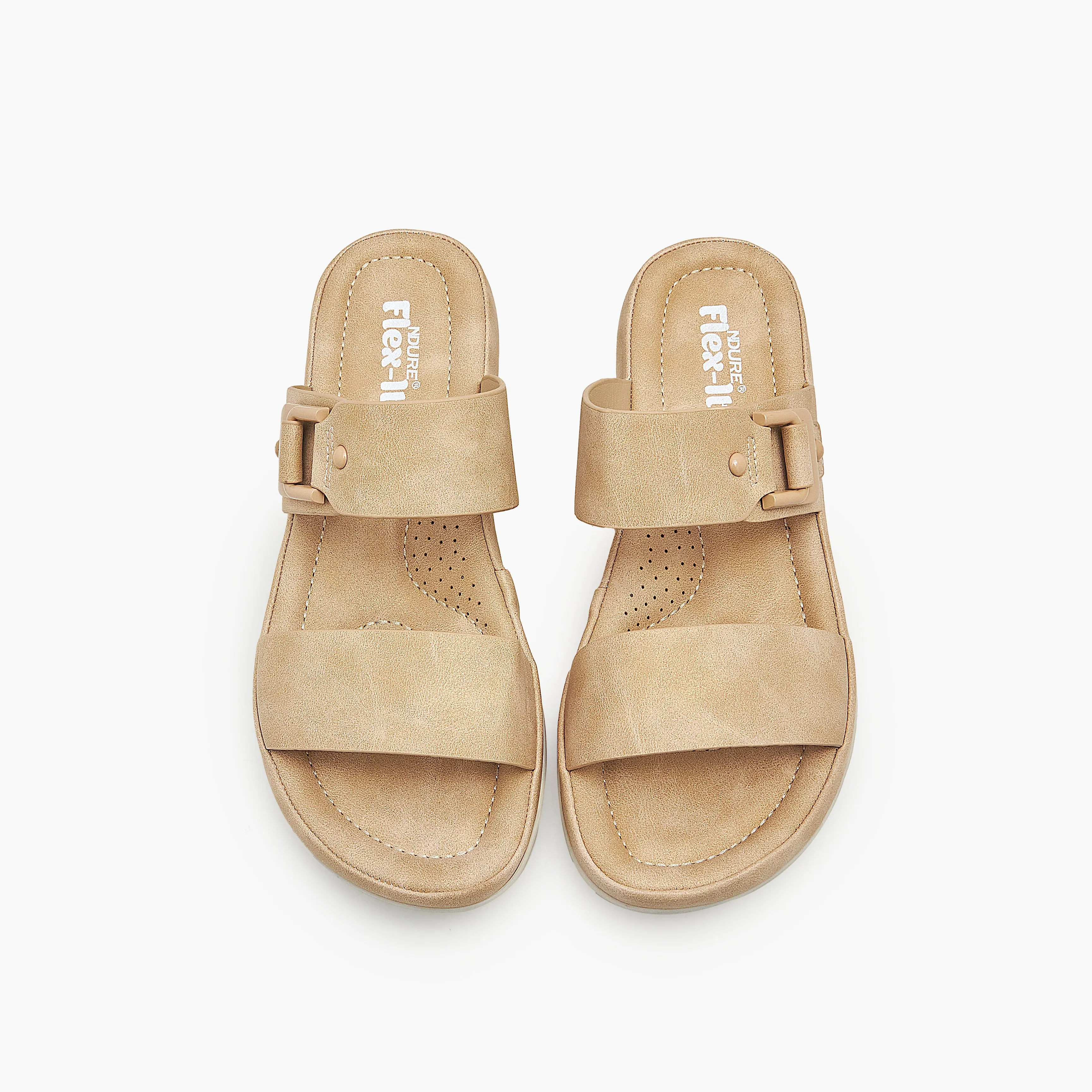 Cushioned Slides with Straps