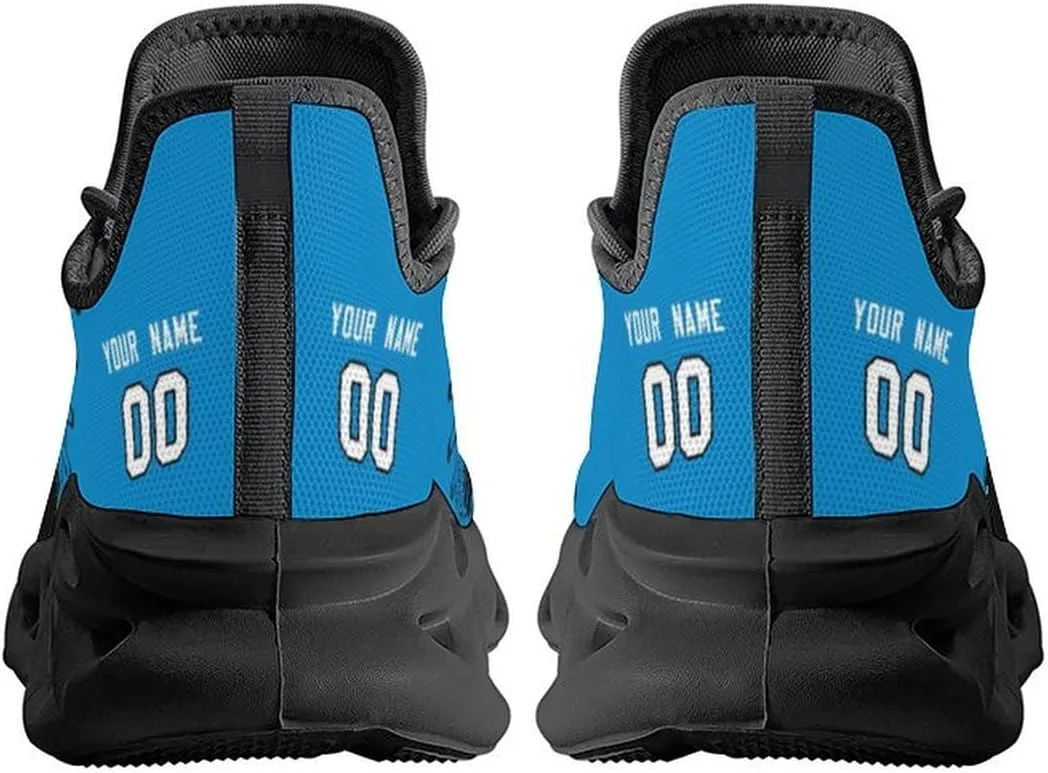 Custom Men's Sneakers Football Personalized Breathable Fan Gift Name & Number Athletic Gym Slip-on Shoes