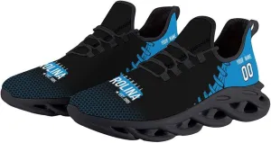 Custom Men's Sneakers Football Personalized Breathable Fan Gift Name & Number Athletic Gym Slip-on Shoes