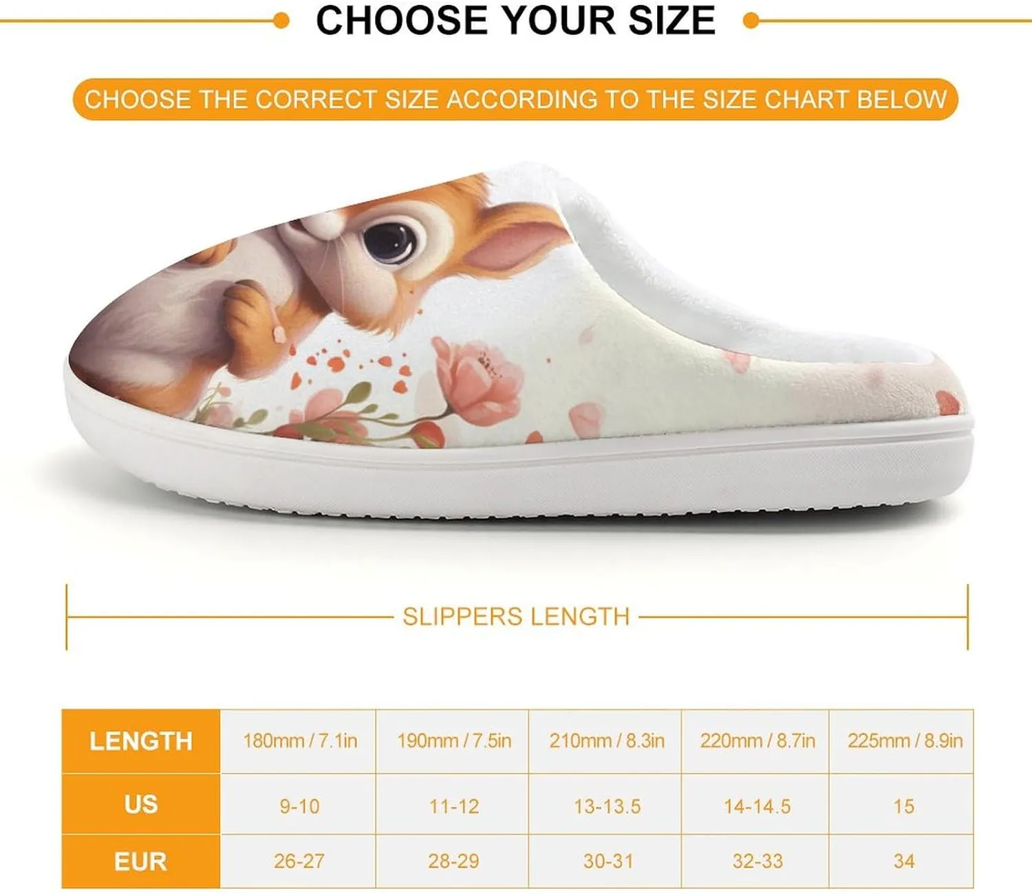 Cute Hamster Kids Slippers for Girls Boys Winter Warm Plush Slip On House Slippers for Indoor Outdoor