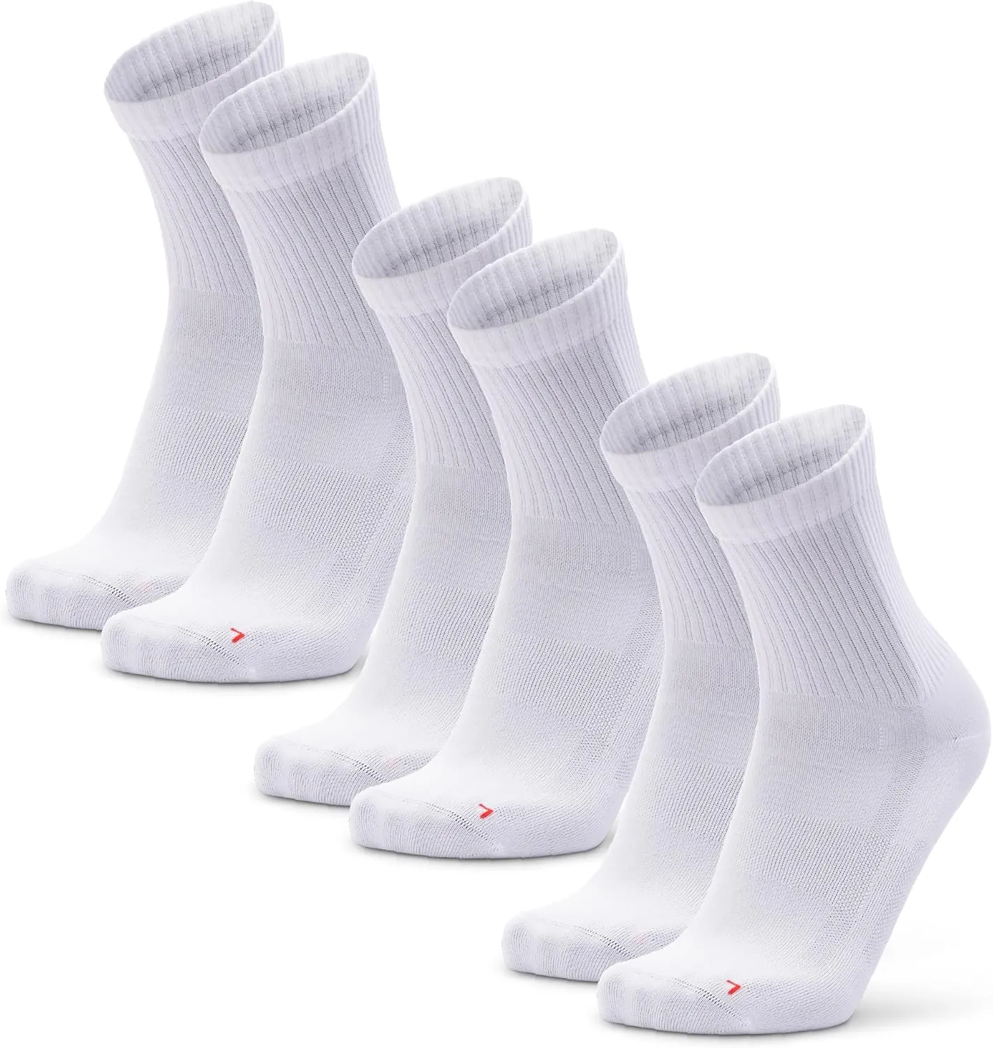DANISH ENDURANCE Athletic Socks, Anti-blister, Breathable & Moisture Wicking Quarter Socks, for Men & Women, 3 Pack