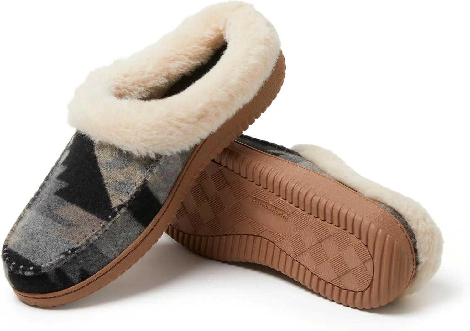 Dearfoams Men's Baro Indoor Outdoor House Shoe Memeory Foam Clog Slipper