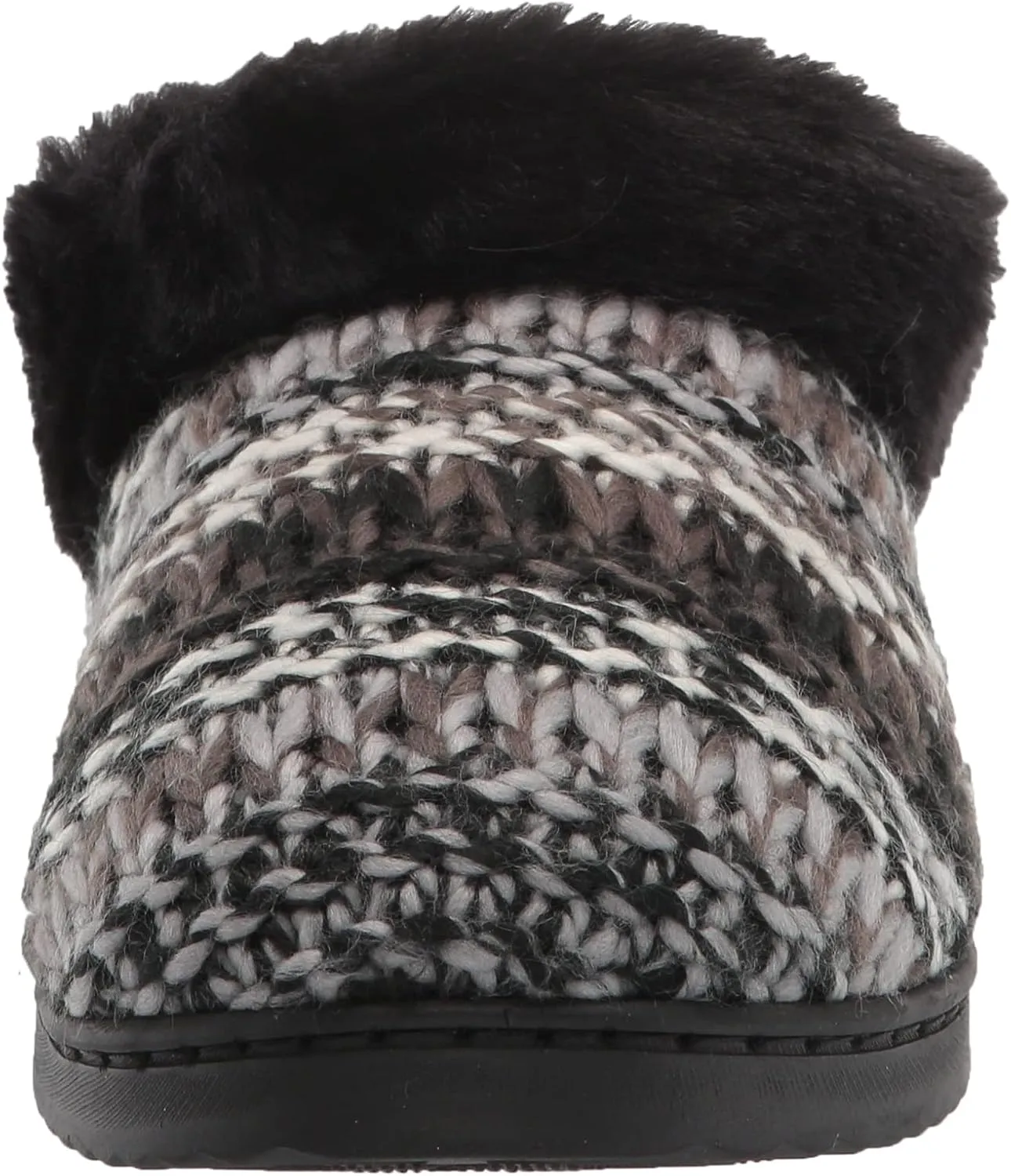 Dearfoams Women's Cora Striped Knit Clog Slipper